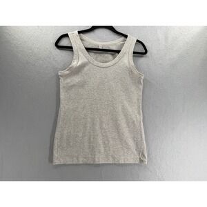 Muji Labo Tank Top Womens XS Linen Blend Coastal Minimalist Scandi Quiet Luxury
